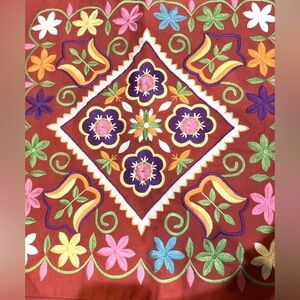 Pottery Barn Embroidered decorative pillow cover 18x18